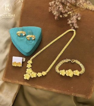 Bộ Trang Sức Cưới Vàng 98%