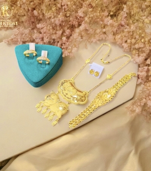 Bộ Trang Sức Cưới Vàng 98%