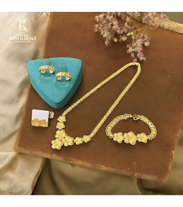 Bộ Trang Sức Cưới Vàng 98%