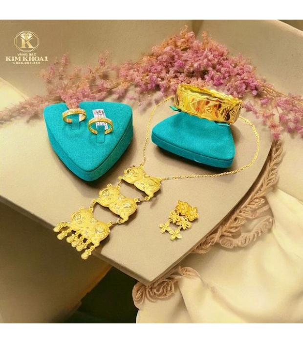 Bộ Trang Sức Cưới Vàng 98%